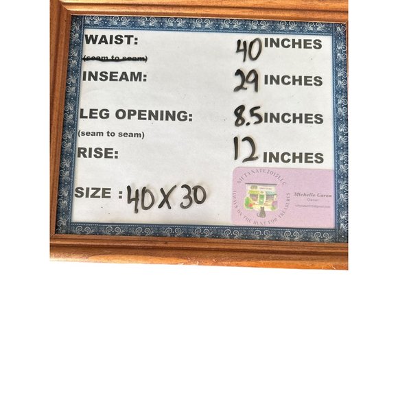 Cremieux Comfort Stretch size 40X30 army green flat front cotton blend pants - Picture 7 of 7